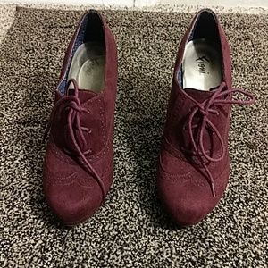 Wine color: 4" Heels